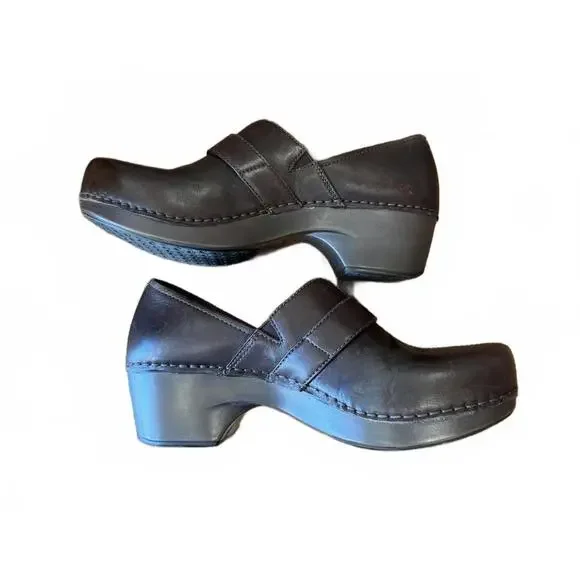 Dansko Tamara Women's Brown Leather Clogs Size 39 - Picture 8 of 8